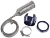 Braided Hose Sleeving Kit with Clamps [Black Hose Clamp Covers] - image 2