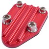 Fuel Pump Block-Off Plate Small Block Chevy [Cast Aluminum, Red] - image 2