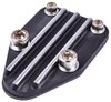 Fuel Pump Block-Off Plate Small Block Chevy [Cast Aluminum, Black] - image 2