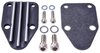 Fuel Pump Block-Off Plate Small Block Chevy [Cast Aluminum, Black] - image 3