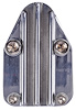 Fuel Pump Block-Off Plate Small Block Chevy [Cast Aluminum, Polished] - image 1