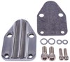 Fuel Pump Block-Off Plate Small Block Chevy [Cast Aluminum, Polished] - image 3