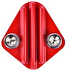 Fuel Pump Block-Off Plate Big Block Chevy [Cast Aluminum, Red] - image 1