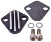 Fuel Pump Block-Off Plate Big Block Chevy [Cast Aluminum, Black] - image 3