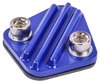 Fuel Pump Block-Off Plate Big Block Chevy [Cast Aluminum, Blue] - image 2
