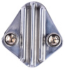 Fuel Pump Block-Off Plate Big Block Chevy [Cast Aluminum, Polished] - image 1