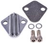 Fuel Pump Block-Off Plate Big Block Chevy [Cast Aluminum, Polished] - image 3