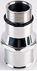 O-Ring Style Hose Adapter 1-1/2 in. Polished - image 1