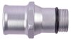 O-Ring Style Hose Adapter 1-1/2 in. Clear Anodized - image 3