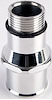 O-Ring Style Hose Adapter 1-3/4" Polished - image 1