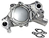 Premium High-Flow Long-Style Aluminum Water Pump Fits Select 1969-1976 Small Block Chevy 302-400 V8 [Natural] - image 2