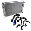 Black Silicone Hose and Radiator Kit for 1986-1993 5.0 Mustang - image 1