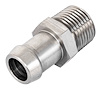 Stainless Steel Heater Hose Fitting, Straight [5/8 in. Hose Barb x 1 3/4 in. L x 1/2 in. NPT]