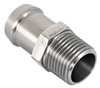 Stainless Steel Heater Hose Fitting, Straight [3/4 in. Hose Barb x 1 3/4 in. L x 1/2 in. NPT] - image 3
