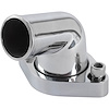 Aluminum Thermostat Housing for Small Block & Big Block Chevy, 75-degree Swivel Design [Polished] - image 1