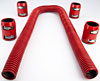 Stainless Steel Radiator Hose Kit Red - image 3