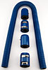 Stainless Steel Radiator Hose Kit Blue - image 2