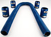 Stainless Steel Radiator Hose Kit Blue - image 3