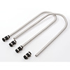 Stainless Steel Heater Hose Kit Polished Finish - image 1