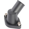 Aluminum Thermostat Housing for Small Block & Big Block Chevy, 45-degree Swivel Design [Satin Black] - image 3