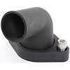 Aluminum Thermostat Housing for Small Block & Big Block Chevy, 75-degree Swivel Design [Satin Black]