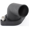 Aluminum Thermostat Housing for Small Block & Big Block Chevy, 75-degree Swivel Design [Satin Black] - image 2