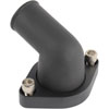 Aluminum Thermostat Housing for Small Block & Big Block Chevy, 90-degree Swivel Design [Satin Black] - image 4
