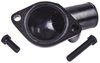 O-Ring Style Thermostat Housing for 1966-1975 Chevy V8 [Black Steel] - image 3