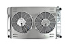 Aluminum Radiator & Fan Combo for Select 1973-1987 GM Model Cars w/GM LS Engine Conversion, Double Pass [Dual 12 in. Fans] - image 1