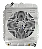 Reproduction Aluminum Radiator & Fan Combo for Select 1958 Chevrolet Models [16 in. Fan] - image 1