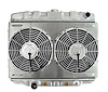 Aluminum Radiator & Fan Combo for 1968-1970 Ford Mustang & Mercury Cougar w/ Big Block [Dual 12 in. Fans] - image 1