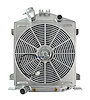 Aluminum Radiator & Fan Combo for 1932 Ford LO-BOY with Ford V8 Engine and Chopped Grill [16 in. Fan] - image 1
