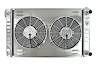 Aluminum Radiator & Fan Combo for Select 1967-1972 GM Cars & Trucks w/GM LS Engine Conversion [Dual 12 in. Fans] - image 1