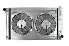 Reproduction Aluminum Radiator & Fan Combo for 1967-1972 Chevrolet & GMC Trucks with Heater Return [Dual 12 in. Fans] - image 1
