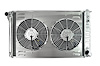 Aluminum Radiator & Fan Combo for 1977-1979 Chevrolet Corvette, 1965-67 Pontiac Full-Size Car [ 12 in. Dual Fans] - image 1