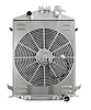 Aluminum Radiator &  Fan Combo for 1928-1931 Ford Model A with Chevy V8 Engine & Full-Height Grill [16 in. Fan] - image 1