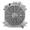 Aluminum Radiator & Fan Combo for 1928-1931 Ford Model A with Chevy V8 Engine & Chopped Grill [16 in. Fan]