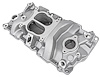 Intake Manifold for 1955-1995 Small Block Chevy 265-400 V8 w/1987-1995 TBI Cast Iron Heads, Dual Plane w/Spread Bore [Natural] - image 1