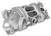 Intake Manifold for 1955-1995 Small Block Chevy 265-400 V8 w/1987-1995 TBI Cast Iron Heads, Dual Plane w/Spread Bore [Natural] - image 3