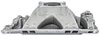 Intake Manifold for 1955-1995 Small Block Chevy 262-400, Hi-Rise Single Plane [Satin] - image 3
