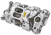 Cool Gap Intake Manifold for 1955-1996 Small Block Chevy, Dual Plane [Polished] - image 1