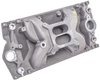 Cool Gap Intake Manifold for Small Block Chevy with 1996-2002 Vortec L31 Cast Iron Heads, Dual Plane [Satin] - image 3