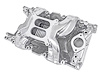 Cool Gap Intake Manifold for 1957-2003 Small Block Chrysler/Mopar 318, 340 & 360, Dual Plane [Polished]