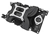 Cool Gap Intake Manifold for 1957-2003 Small Block Chrysler/Mopar 318, 340 & 360, Dual Plane [Black]