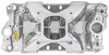 Intake Manifold for 1955-1995 Small Block Chevy 262-400, Hi-Rise Single Plane [Polished] - image 2