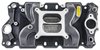 Cool Gap Intake Manifold for 1955-1996 Small Block Chevy, Dual Plane [Black] - image 2