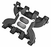 Mid-Rise Dual Plane Intake Manifold for GM LS1/LS2/LS6 with Cathedral Port Heads [Black] - image 1