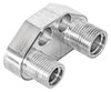 Straight A/C Compressor Manifold for Sanden SD-7 Style A/C Compressor [Polished] - image 2