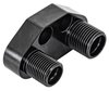 Straight A/C Compressor Manifold for Sanden SD-7 Style A/C Compressor [Black] - image 2