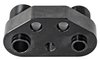 Straight A/C Compressor Manifold for Sanden SD-7 Style A/C Compressor [Black] - image 4